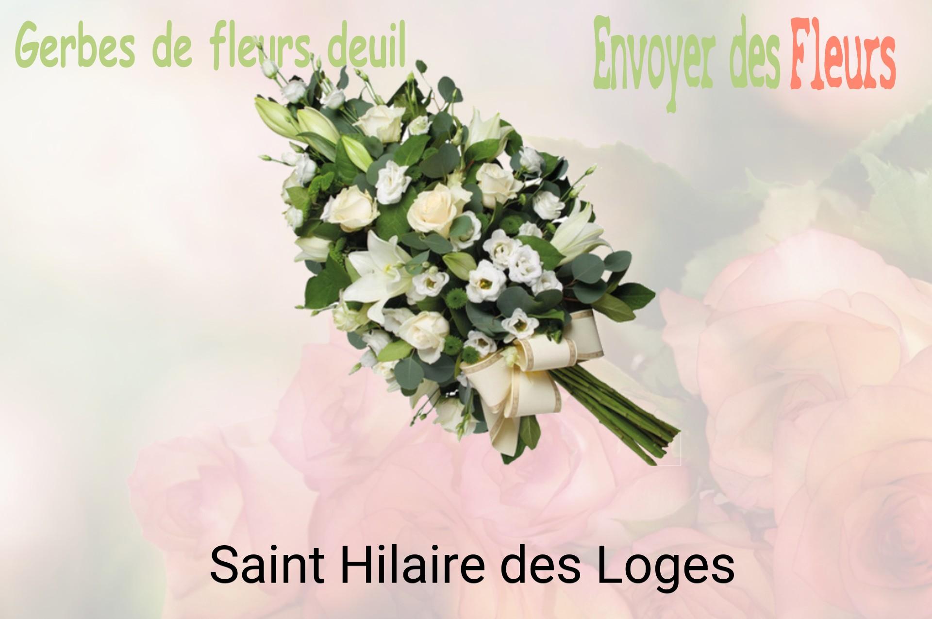 Gerbe de fleurs de deuil livrée à Saint-Hilaire-des-Loges